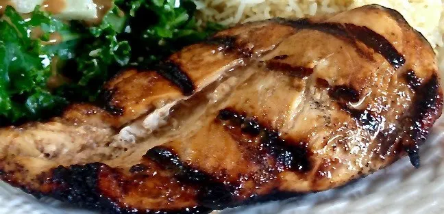 Balsamic Peach Mango Grilled Chicken